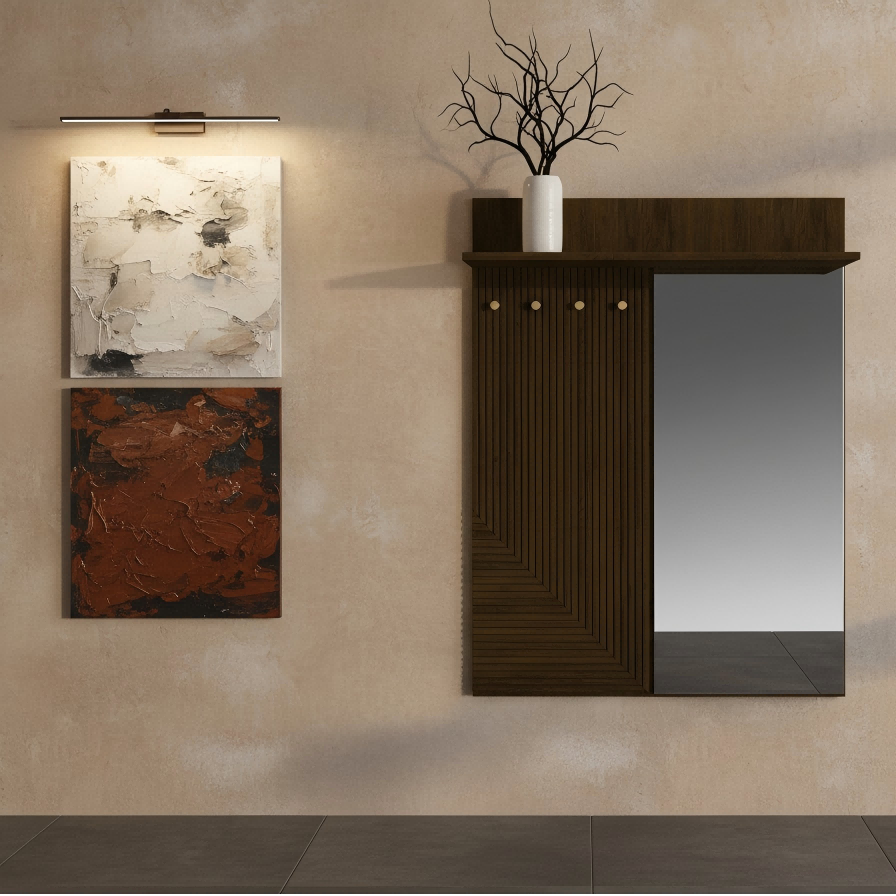 Linea Entryway Wall-Mounted Rack